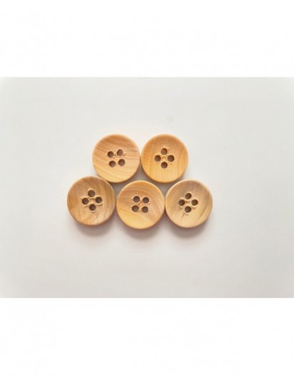 YUVARLAK AHŞAP DÜĞME (5Adet)