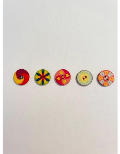 MANDALA  DÜĞME 5 ADET