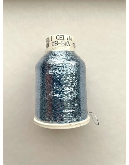 NAZLI GELİN  EL ÖRGÜ SİMİ MAVİ