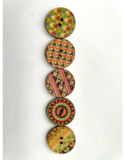 MANDALA  DÜĞME 5 ADET 2,2 CM