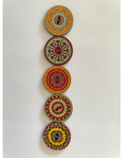 MANDALA DÜĞME 2,5 CM 