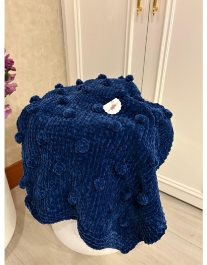 CHENNİLE BEBEK BATTANİYE LACİVERT