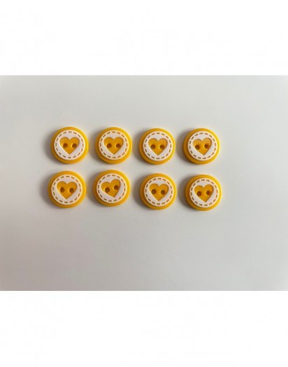 KALP DÜĞME  SARI 8'Lİ